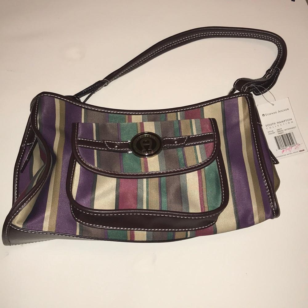 ETIENNE AIGNER Multicolored striped Shoulder-bag